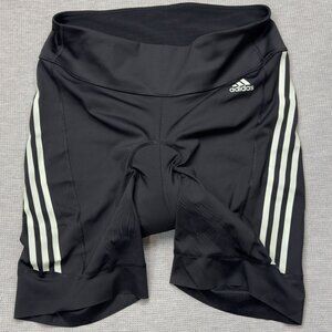 Adidas Womens Black Cycling Tights Padded Seat Compression Shorts Size 2X NEW